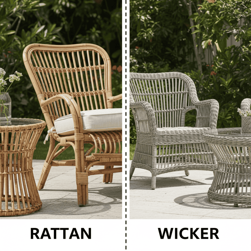 Rattan vs. Wicker